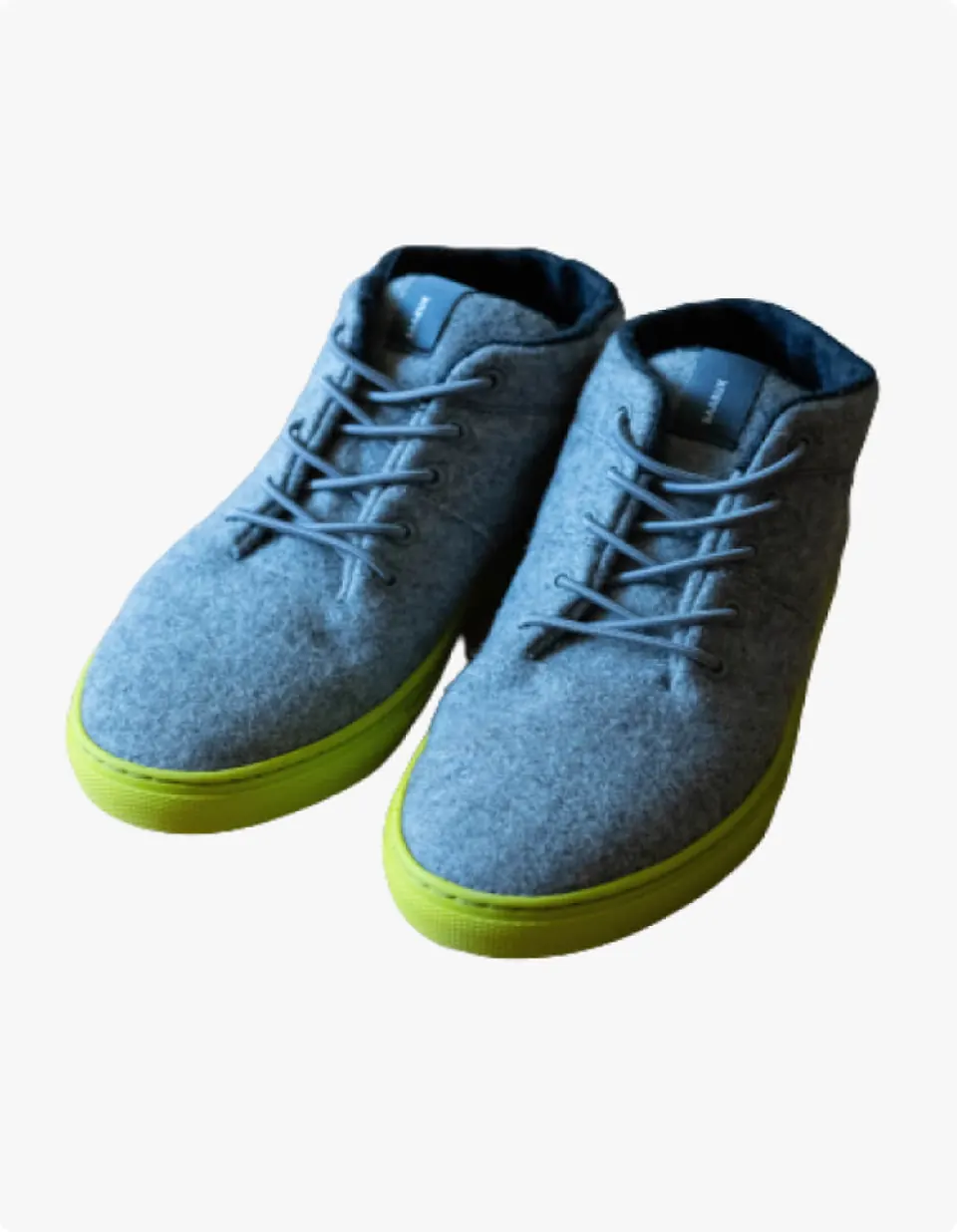 Blue high-ankle chukka boots for men